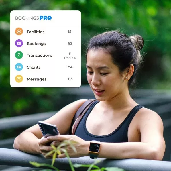 Manage facility booking using spynPRO software