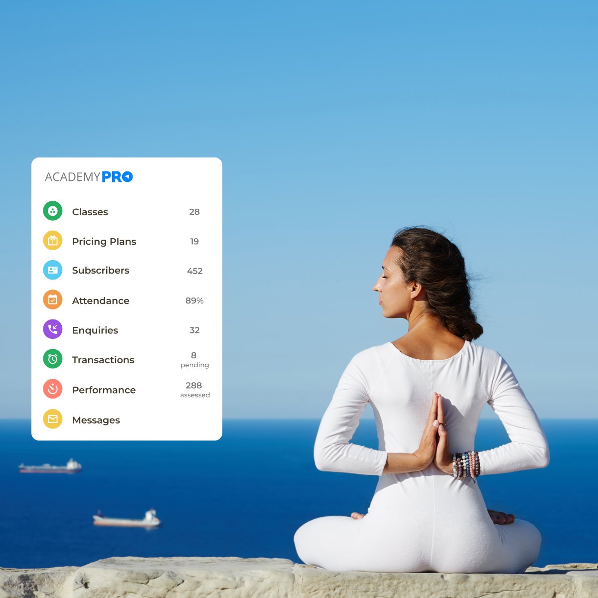AcademyPRO- Yoga Studio Management App Yoga Coaching Studio Management App