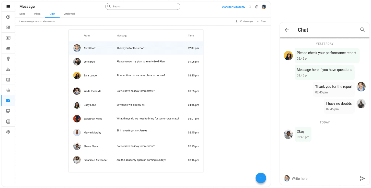 Chat with clients