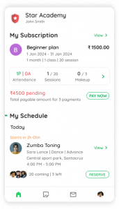 Connect app - Total pending amount